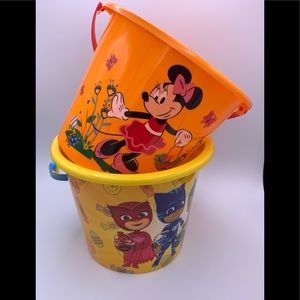 Kids Plastic Beach Buckets